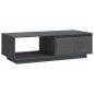 Couchtisch Grau 110x50x33,5 cm Massivholz Kiefer Couchtisch Grau 110x50x33,5 cm Massivholz Kiefer