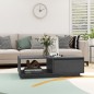 Couchtisch Grau 110x50x33,5 cm Massivholz Kiefer Couchtisch Grau 110x50x33,5 cm Massivholz Kiefer
