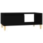 vidaXL Couchtisch Schwarz 90x50x36,5 cm Holzwerkstoff vidaXL Couchtisch Schwarz 90x50x36,5 cm Holzwerkstoff