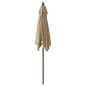 Sonnenschirm mit Holzmast Taupe 198x198x231 cm Sonnenschirm mit Holzmast Taupe 198x198x231 cm