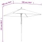 Sonnenschirm mit Holzmast Taupe 198x198x231 cm Sonnenschirm mit Holzmast Taupe 198x198x231 cm