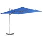 vidaXL Ampelschirm mit Stahlmast Azurblau 250x250 cm vidaXL Ampelschirm mit Stahlmast Azurblau 250x250 cm