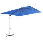 vidaXL Ampelschirm mit Stahlmast Azurblau 250x250 cm vidaXL Ampelschirm mit Stahlmast Azurblau 250x250 cm