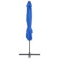 vidaXL Ampelschirm mit Stahlmast Azurblau 250x250 cm vidaXL Ampelschirm mit Stahlmast Azurblau 250x250 cm