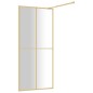 Duschwand für Begehbare Dusche mit ESG Klarglas Golden 90x195cm Duschwand für Begehbare Dusche mit ESG Klarglas Golden 90x195cm