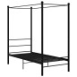 vidaXL Himmelbett Schwarz Metall 90x200 cm vidaXL Himmelbett Schwarz Metall 90x200 cm