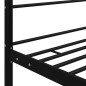 vidaXL Himmelbett Schwarz Metall 90x200 cm vidaXL Himmelbett Schwarz Metall 90x200 cm