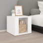 vidaXL Nachttisch Weiß 41x40x36 cm Holzwerkstoff vidaXL Nachttisch Weiß 41x40x36 cm Holzwerkstoff