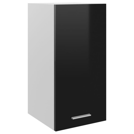 Hängeschrank Hochglanz-Schwarz 29,5x31x60 cm Holzwerkstoff