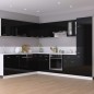 Hängeschrank Hochglanz-Schwarz 29,5x31x60 cm Holzwerkstoff Hängeschrank Hochglanz-Schwarz 29,5x31x60 cm Holzwerkstoff