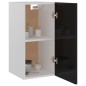 Hängeschrank Hochglanz-Schwarz 29,5x31x60 cm Holzwerkstoff Hängeschrank Hochglanz-Schwarz 29,5x31x60 cm Holzwerkstoff