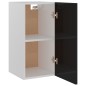 Hängeschrank Hochglanz-Schwarz 29,5x31x60 cm Holzwerkstoff Hängeschrank Hochglanz-Schwarz 29,5x31x60 cm Holzwerkstoff