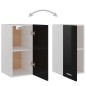 Hängeschrank Hochglanz-Schwarz 29,5x31x60 cm Holzwerkstoff Hängeschrank Hochglanz-Schwarz 29,5x31x60 cm Holzwerkstoff