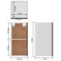 Hängeschrank Hochglanz-Schwarz 29,5x31x60 cm Holzwerkstoff Hängeschrank Hochglanz-Schwarz 29,5x31x60 cm Holzwerkstoff