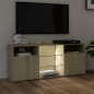 TV-Schrank mit LED-Leuchten Sonoma-Eiche 120x30x50 cm TV-Schrank mit LED-Leuchten Sonoma-Eiche 120x30x50 cm