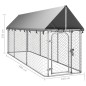 vidaXL Outdoor-Hundezwinger mit Dach 400x100x150 cm vidaXL Outdoor-Hundezwinger mit Dach 400x100x150 cm