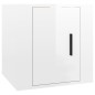 vidaXL TV-Wandschrank Hochglanz-Weiß 40x34,5x40 cm vidaXL TV-Wandschrank Hochglanz-Weiß 40x34,5x40 cm