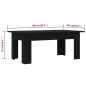 vidaXL Couchtisch Schwarz 100x60x42 cm Holzwerkstoff vidaXL Couchtisch Schwarz 100x60x42 cm Holzwerkstoff