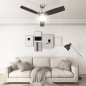 Deckenventilator mit Licht und Fernbedienung 108 cm Dunkelbraun Deckenventilator mit Licht und Fernbedienung 108 cm Dunkelbraun
