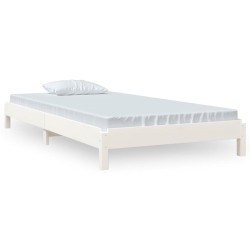 vidaXL Stapelbett Weiß 90x190 cm Massivholz Kiefer