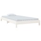 vidaXL Stapelbett Weiß 90x190 cm Massivholz Kiefer vidaXL Stapelbett Weiß 90x190 cm Massivholz Kiefer