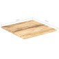 vidaXL Tischplatte Massivholz Mango 25-27 mm 70x70 cm vidaXL Tischplatte Massivholz Mango 25-27 mm 70x70 cm