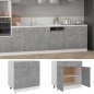 Schubunterschrank Betongrau 80x46x81,5 cm Holzwerkstoff Schubunterschrank Betongrau 80x46x81,5 cm Holzwerkstoff