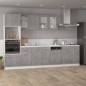 Schubunterschrank Betongrau 80x46x81,5 cm Holzwerkstoff Schubunterschrank Betongrau 80x46x81,5 cm Holzwerkstoff