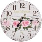 Vintage Wanduhr Blumen 30 cm Vintage Wanduhr Blumen 30 cm