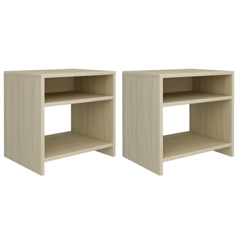 vidaXL Nachttische 2 Stk. Sonoma Eiche 40x30x40 cm Holzwerkstoff vidaXL Nachttische 2 Stk. Sonoma Eiche 40x30x40 cm Holzwerkstoff
