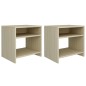 vidaXL Nachttische 2 Stk. Sonoma Eiche 40x30x40 cm Holzwerkstoff vidaXL Nachttische 2 Stk. Sonoma Eiche 40x30x40 cm Holzwerkstoff