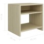 vidaXL Nachttische 2 Stk. Sonoma Eiche 40x30x40 cm Holzwerkstoff vidaXL Nachttische 2 Stk. Sonoma Eiche 40x30x40 cm Holzwerkstoff
