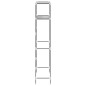 Waschmaschinenregal 2 Ablagen Grau 69x28x143 cm Eisen Waschmaschinenregal 2 Ablagen Grau 69x28x143 cm Eisen