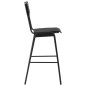 Barhocker 2 Stk. Schwarz Massives Sperrholz Stahl Barhocker 2 Stk. Schwarz Massives Sperrholz Stahl