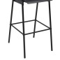 Barhocker 2 Stk. Schwarz Massives Sperrholz Stahl Barhocker 2 Stk. Schwarz Massives Sperrholz Stahl