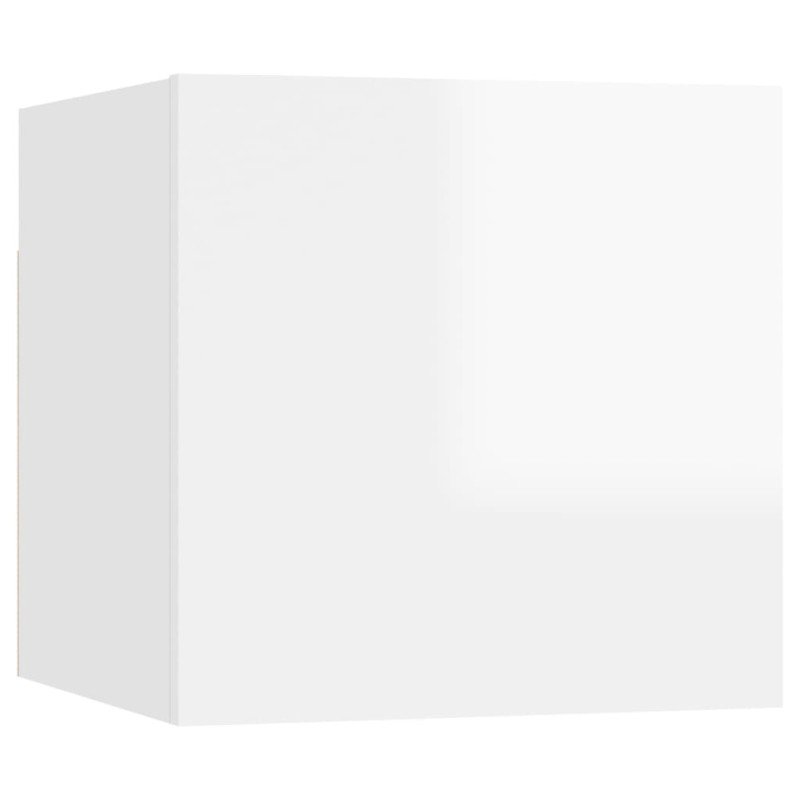 vidaXL TV-Wandschrank Hochglanz-Weiß 30,5x30x30 cm vidaXL TV-Wandschrank Hochglanz-Weiß 30,5x30x30 cm