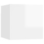 vidaXL TV-Wandschrank Hochglanz-Weiß 30,5x30x30 cm vidaXL TV-Wandschrank Hochglanz-Weiß 30,5x30x30 cm