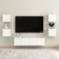 vidaXL TV-Wandschrank Hochglanz-Weiß 30,5x30x30 cm vidaXL TV-Wandschrank Hochglanz-Weiß 30,5x30x30 cm