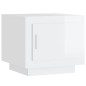 vidaXL Couchtisch Hochglanz-Weiß 51x50x45 cm Holzwerkstoff vidaXL Couchtisch Hochglanz-Weiß 51x50x45 cm Holzwerkstoff