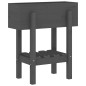 vidaXL Pflanzkübel Grau 62x30x69 cm Massivholz Kiefer vidaXL Pflanzkübel Grau 62x30x69 cm Massivholz Kiefer