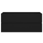 vidaXL Waschbeckenunterschrank Schwarz 100x38,5x45 cm Holzwerkstoff vidaXL Waschbeckenunterschrank Schwarz 100x38,5x45 cm Holzwerkstoff