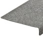 Treppenmatten 10 Stk. Hellgrau 65x21x4 cm Nadelvlies Treppenmatten 10 Stk. Hellgrau 65x21x4 cm Nadelvlies