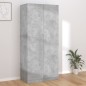 Kleiderschrank Betongrau 90x52x200 cm Holzwerkstoff Kleiderschrank Betongrau 90x52x200 cm Holzwerkstoff