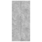 Kleiderschrank Betongrau 90x52x200 cm Holzwerkstoff Kleiderschrank Betongrau 90x52x200 cm Holzwerkstoff
