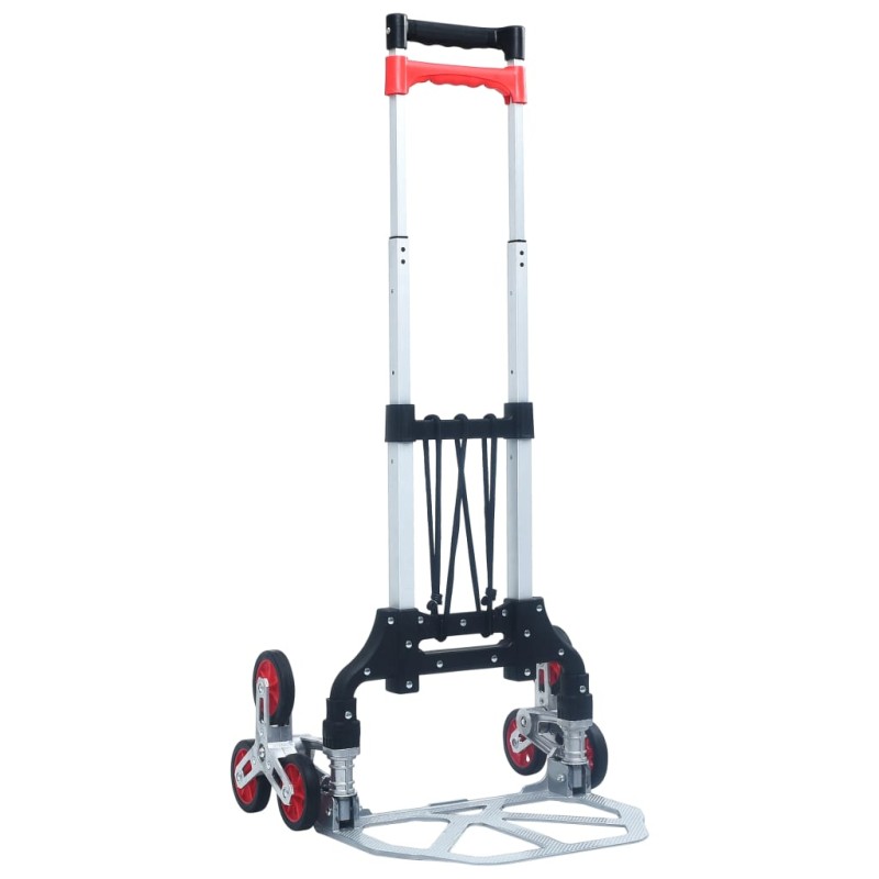Treppen-Transportwagen Klappbar 70 kg Aluminium Silbern Treppen-Transportwagen Klappbar 70 kg Aluminium Silbern