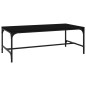 vidaXL Couchtisch Schwarz 80x50x35 cm Holzwerkstoff vidaXL Couchtisch Schwarz 80x50x35 cm Holzwerkstoff