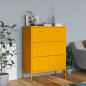 Schubladenschrank Senfgelb 80x35x101,5 cm Stahl Schubladenschrank Senfgelb 80x35x101,5 cm Stahl
