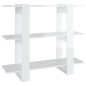 Bücherregal/Raumteiler Hochglanz-Weiß 100x30x87 cm Bücherregal/Raumteiler Hochglanz-Weiß 100x30x87 cm