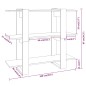 Bücherregal/Raumteiler Hochglanz-Weiß 100x30x87 cm Bücherregal/Raumteiler Hochglanz-Weiß 100x30x87 cm