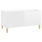 Couchtisch Hochglanz-Weiß 90x44,5x45 cm Holzwerkstoff Couchtisch Hochglanz-Weiß 90x44,5x45 cm Holzwerkstoff